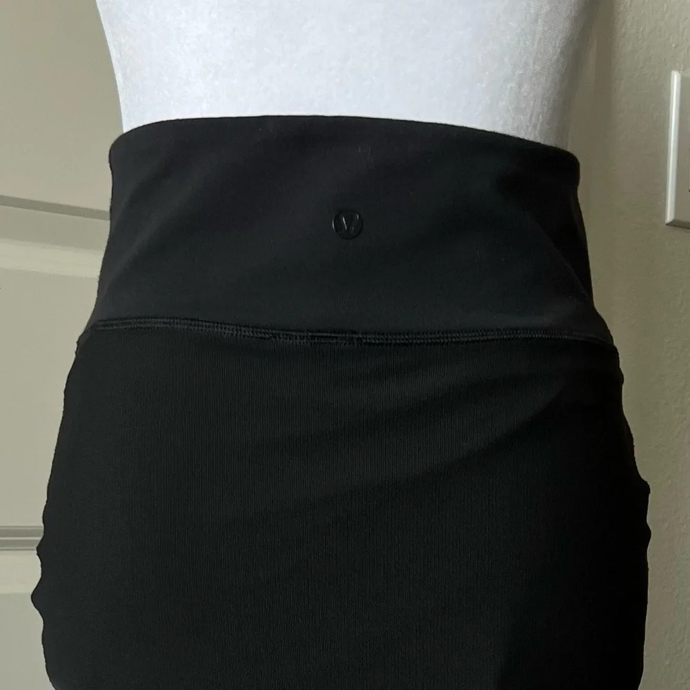 Lululemon Athletica lab Black mini and Midi Pencil Skirt